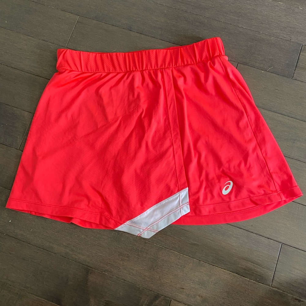 Pink Neon Asics Tennis Skirt